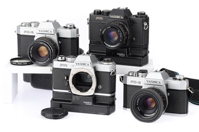 Lot 123 - A Group of Yashica 35mm SLR Cameras