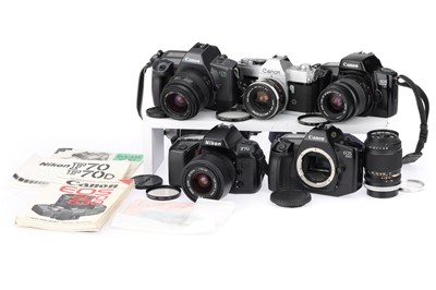 Lot 126 - A Selection of 35mm SLR Cameras