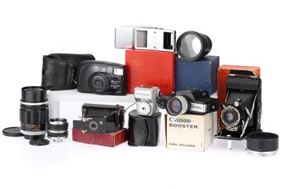 Lot 78 - A Mixed Selection of Cameras, Lenses, & Accessories
