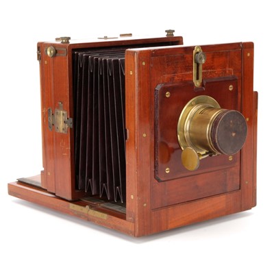 Lot 339 - A W. F. Stanley Half Plate Mahogany Tailboard Camera