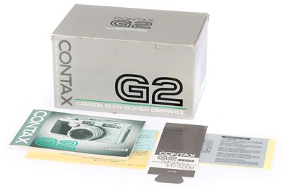Lot 390 - A Box & Instructions for the Contax G2 Auto-Focus Rangefinder Camera