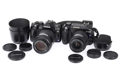 Lot 190 - An Olympus E-520 & Olympus E-330 DSLR Cameras