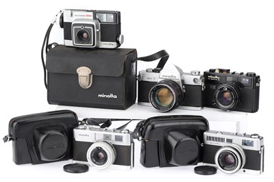 Lot 45 - A Group of Minolta 35mm Cameras