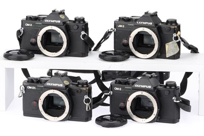 Lot 211 - A Group of Olympus OM-2 Camera Bodies