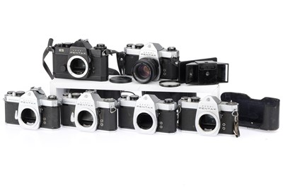 Lot 213 - ꩜ A Quantity of Asahi Pentax 35mm SLR Cameras