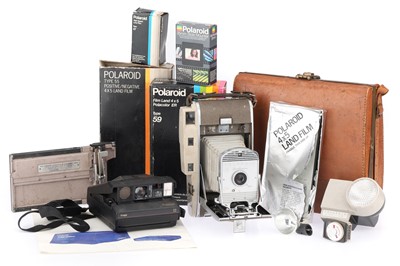 Lot 255 - Collection of Polaroid Cameras, Film & Equipment, with Provenance