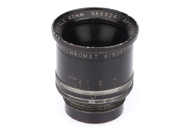 Lot 298 - A Kinoptic Focale Apochromat 40mm f/2 Camera Lens