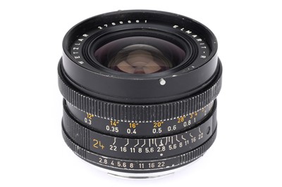 Lot 299 - A Leitz Wetzlar Elmarit-R 24mm f/2.8 Camera Lens