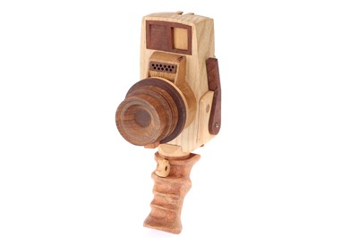 Lot 233 - A Wooden Model of a Linhof 220 Medium Format Film Camera