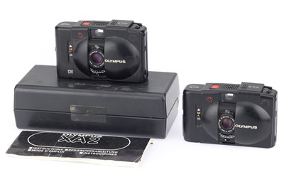 Lot 128 - A Pair of Olympus XA Cameras