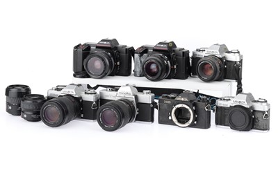 Lot 28 - A Selection of Minolta 35mm SLR Cameras
