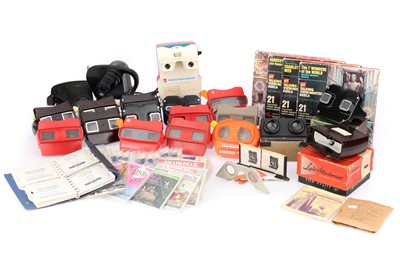 Lot 379 - A Large Collection of Viewmaster Viewers and Slides