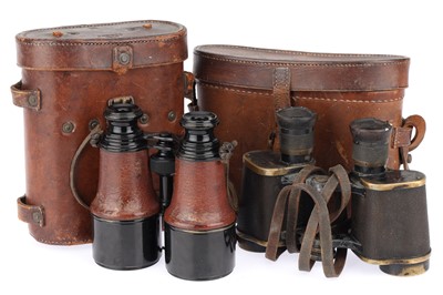 Lot 414 - Two World War I Era Binoculars in Cases