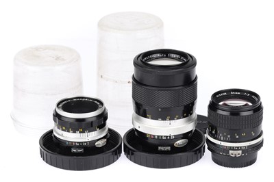 Lot 261 - A Trio of nikon Prime Lenses