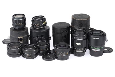Lot 255 - A Group of Pentax Camera Lenses