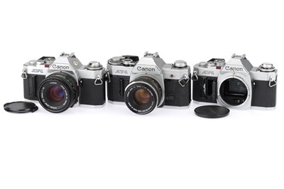 Lot 119 - A Group of Canon 35mm SLR Cameras