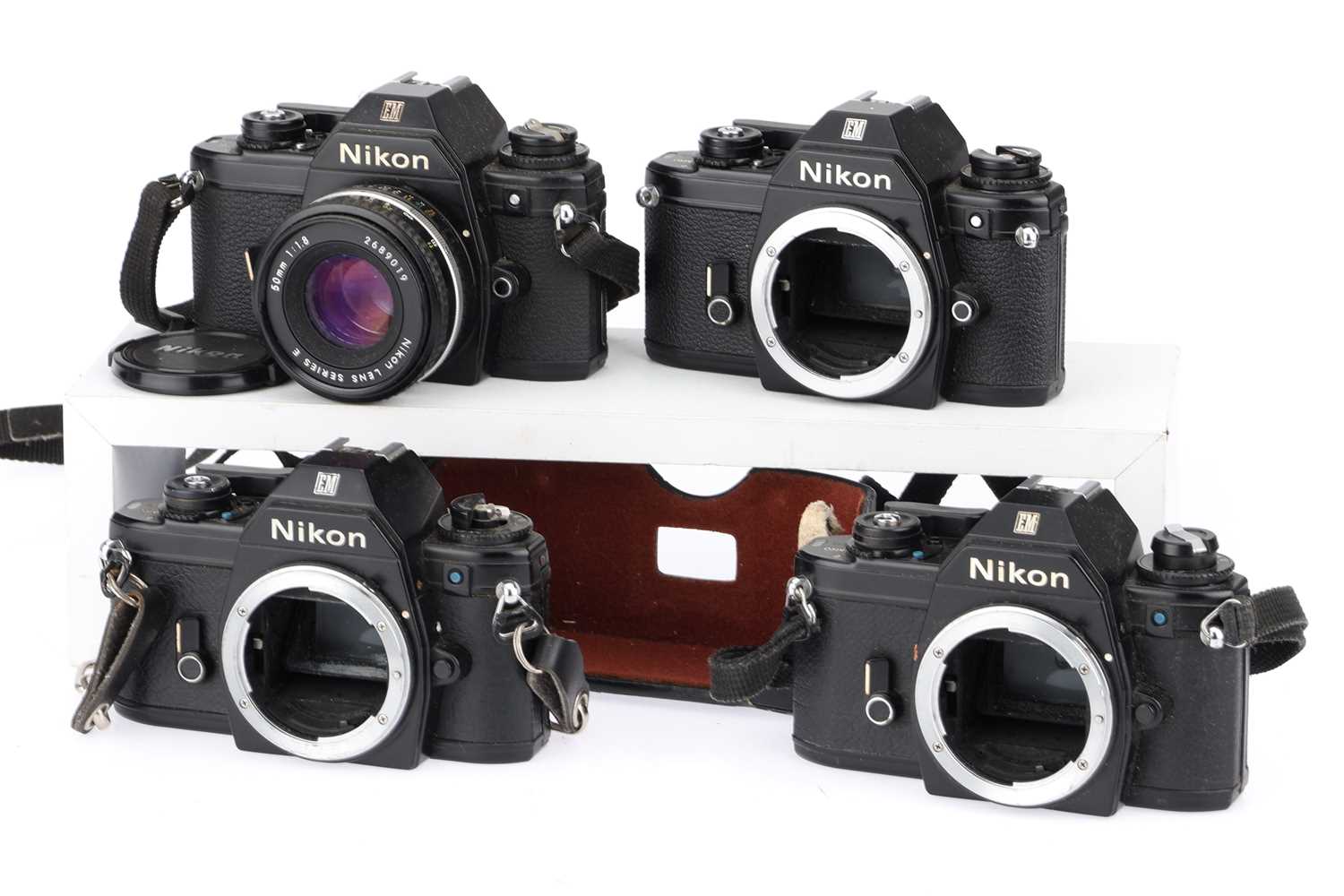 Lot 26 - A Group of Nikon EM 35mm SLR Cameras