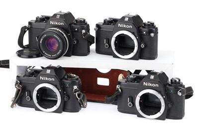 Lot 26 - A Group of Nikon EM 35mm SLR Cameras