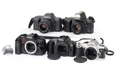 Lot 123 - A Group of 35mm SLR Cameras