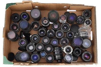 Lot 243 - A Large Selection of 35mm Camera Lenses