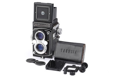Lot 164 - A Yashica-635 Medium Format TLR Camera & 35mm Adapter