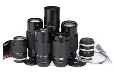 Lot 240 - A Selection of Canon FD Mount Camera Lenses