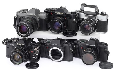 Lot 241 - A Selection of 35mm SLR Cameras