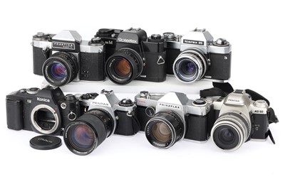 Lot 79 - A Mixed Selection of 35mm SLR Cameras