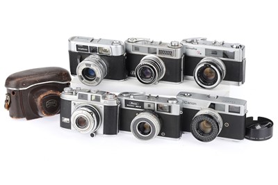 Lot 80 - Six 35mm Rangefinder Cameras