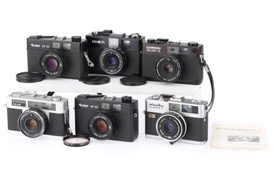 Lot 85 - Six 35mm Compact Rangefinder & Viewfinder Cameras