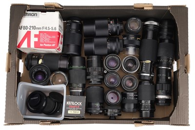 Lot 247 - A Selection of 35mm Camera Lenses