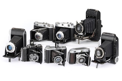 Lot 171 - A Selection of Folding Rangefinder & Viewfinder Cameras