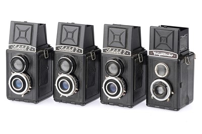 Lot 158 - Four Medium Format TLR Cameras