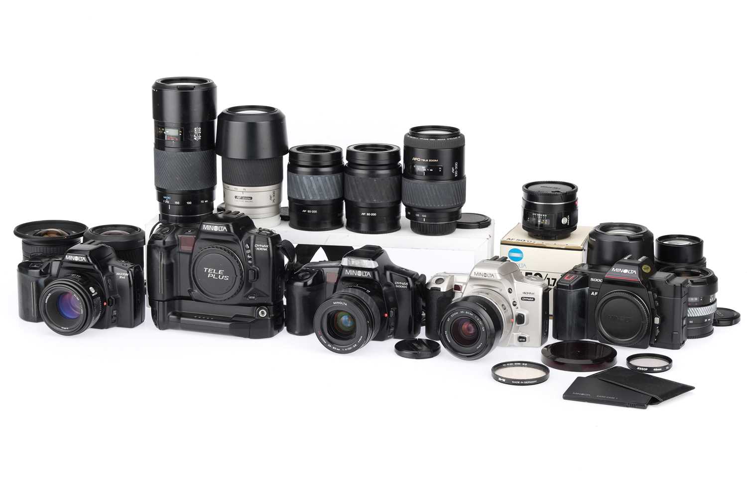 Lot 29 - A Large Selection of Minolta 35mm Cameras & Lenses