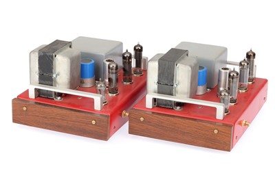 Lot 474 - ꩜ A Pair of Custom Built Tube Amplifiers