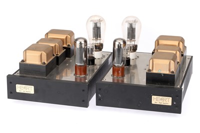 Lot 476 - ꩜ A Matched Pair of Heart Tube Amplifiers