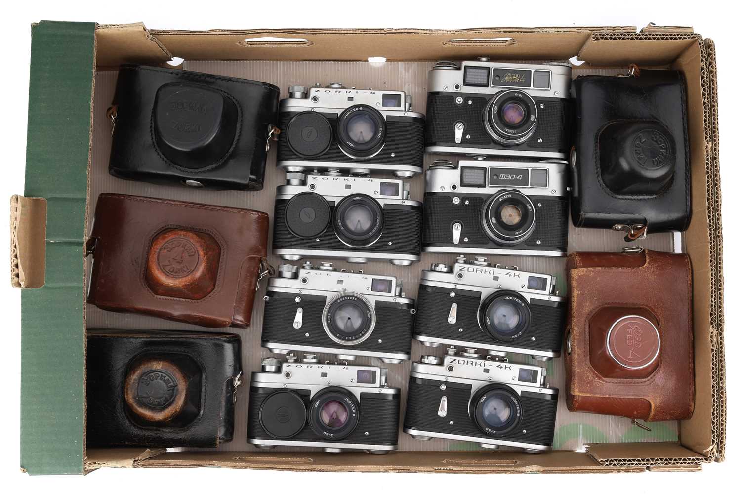 Lot 44 - A Selection of Soviet Rangefinder Cameras