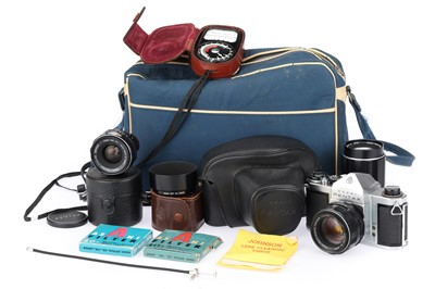 Lot 47 - A Pentax S1 35mm SLR Camera Outfit