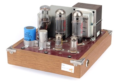 Lot 463 - ꩜ An Unsigned Self-Build Tube Amplifier
