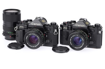 Lot 114 - Two Canon A-1 35mm SLR Cameras