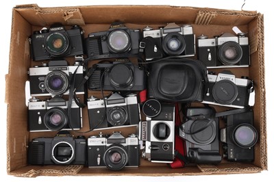 Lot 51 - A Large Selection of 35mm SLR Cameras