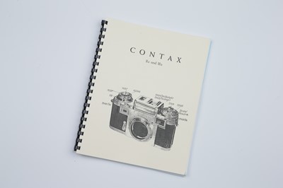 Lot 130 - A Zeiss Ikon Contax IIa & IIIa Repair/Parts Manual
