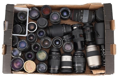 Lot 231 - A Large Selection of 35mm SLR Camera Lenses