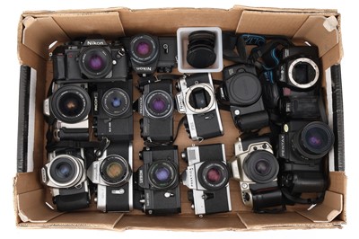 Lot 59 - A Large Selection of 35mm SLR Cameras