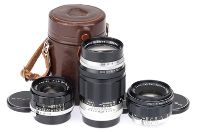 Lot 233 - Three Asahi Pentax Takumar Camera Lenes