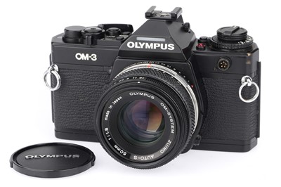 Lot 133 - An Olympus OM-3 35mm SLR Camera