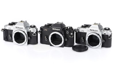 Lot 12 - Three Nikon FG 35mm SLR Cameras