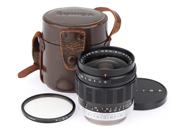 Lot 229 - A Konishiroku Hexanon 35mm f/2.8 Camera Lens