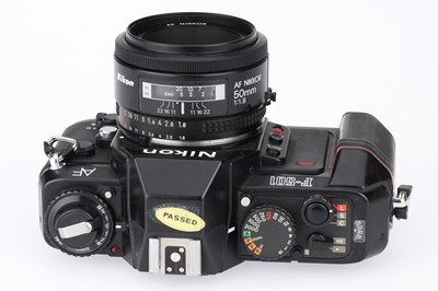 Lot 14 - A Nikon F-501 35mm Camera & a Mixed Selection of Nikon SLR Camera Accessories