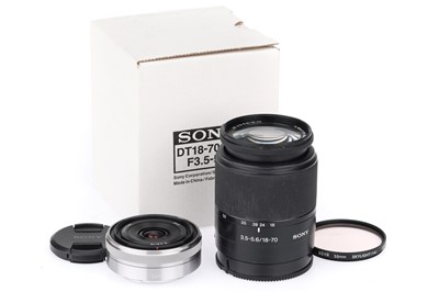Lot 228 - Two Sony Camera Lenses